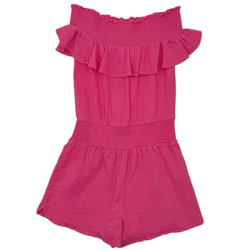 VINEYARD VINES—Pink Ruffled Romper